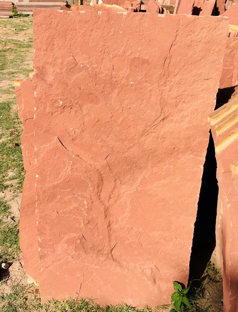 Red dholpur natural stone slab images