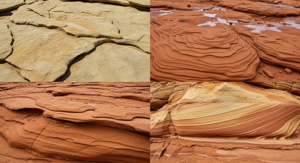 बलुआ पत्थर का असली रंग क्या है?